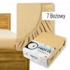 Prześcieradło Frotte z Gumką 200X220 Gruba Bawełna 200g Bok 30 cm beżowy